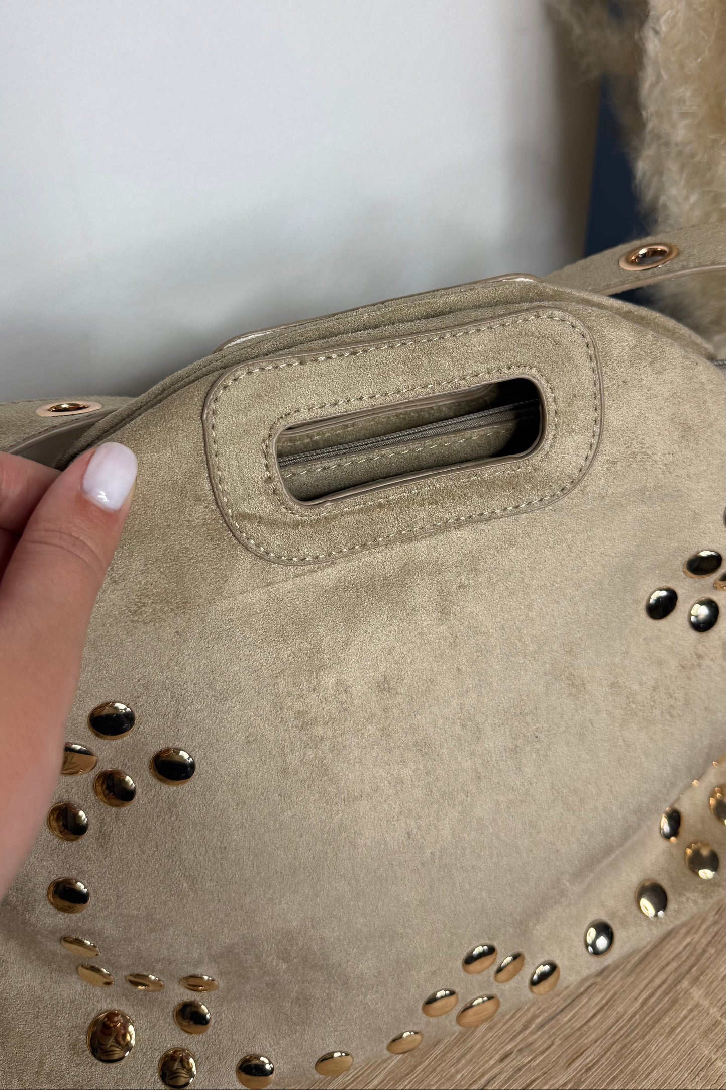 Sac maire beige haut du sac 
